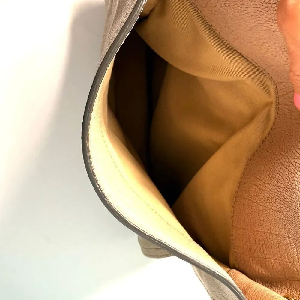 Chloé Kathleen Flap Shoulder Bag Top Handle Chloe Tan Leather Gold Ring Hardware